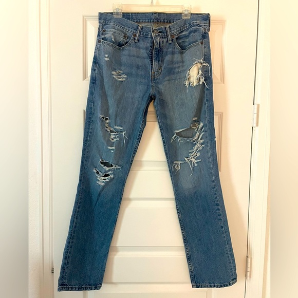 MEN’S Levi’s Straight Fit Jeans - Picture 1 of 4